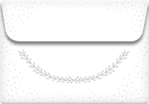 Stylized Laurels - Printable Envelope Template